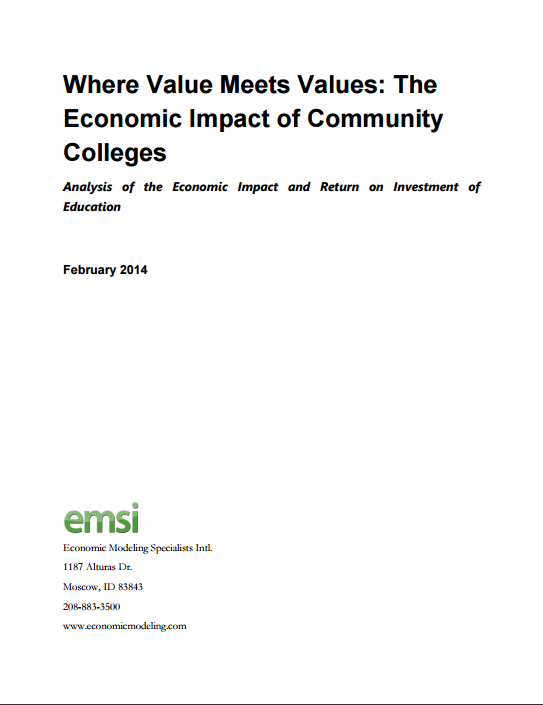 Where Value Meets Values: The Economic Impact of Community Colleges